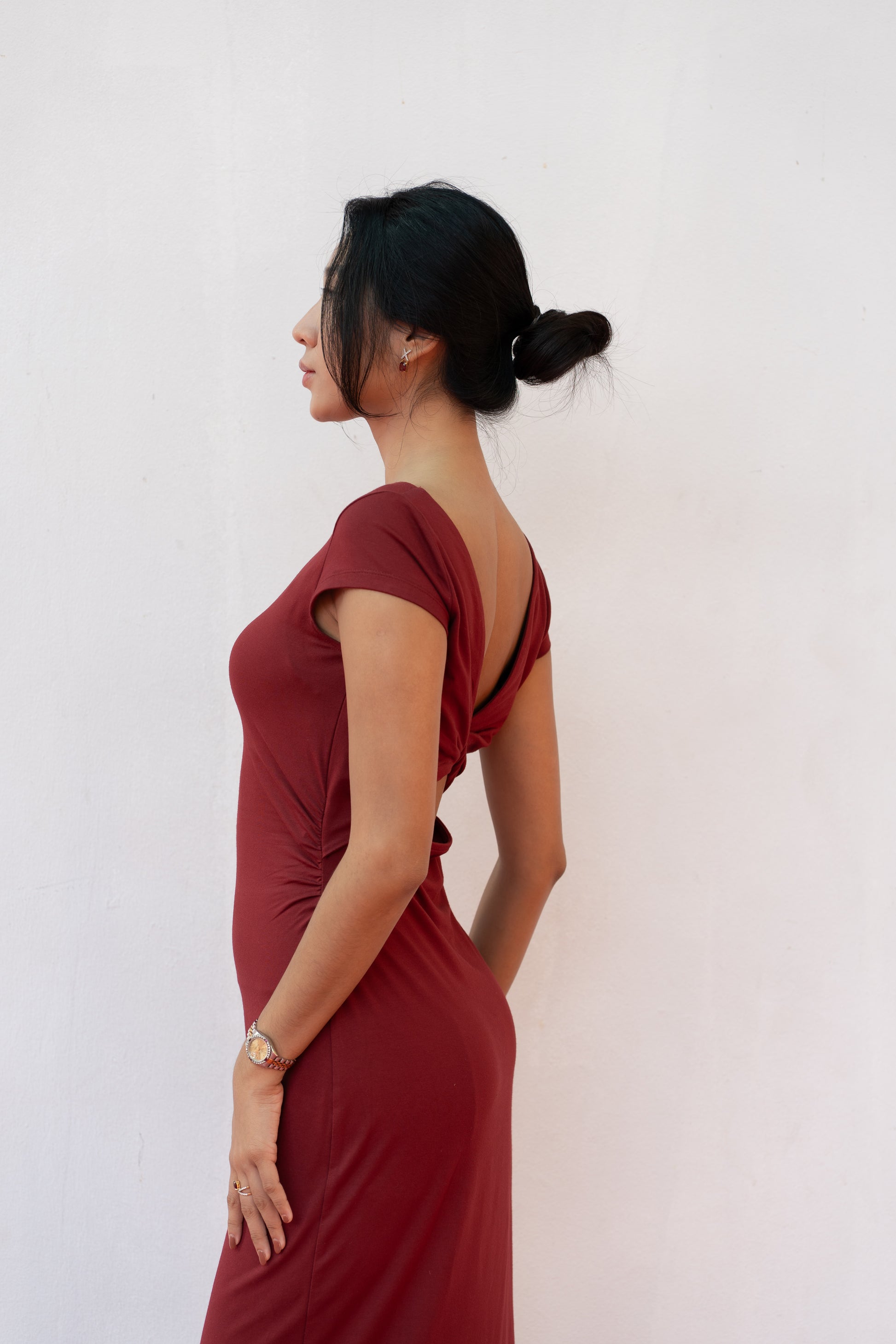 Lina Dress - Crimson Red Lost & Fray Lina Dress - Crimson Red Lost & Fray