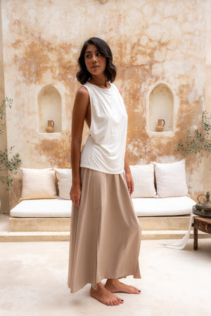 Elaine Tank Rice White