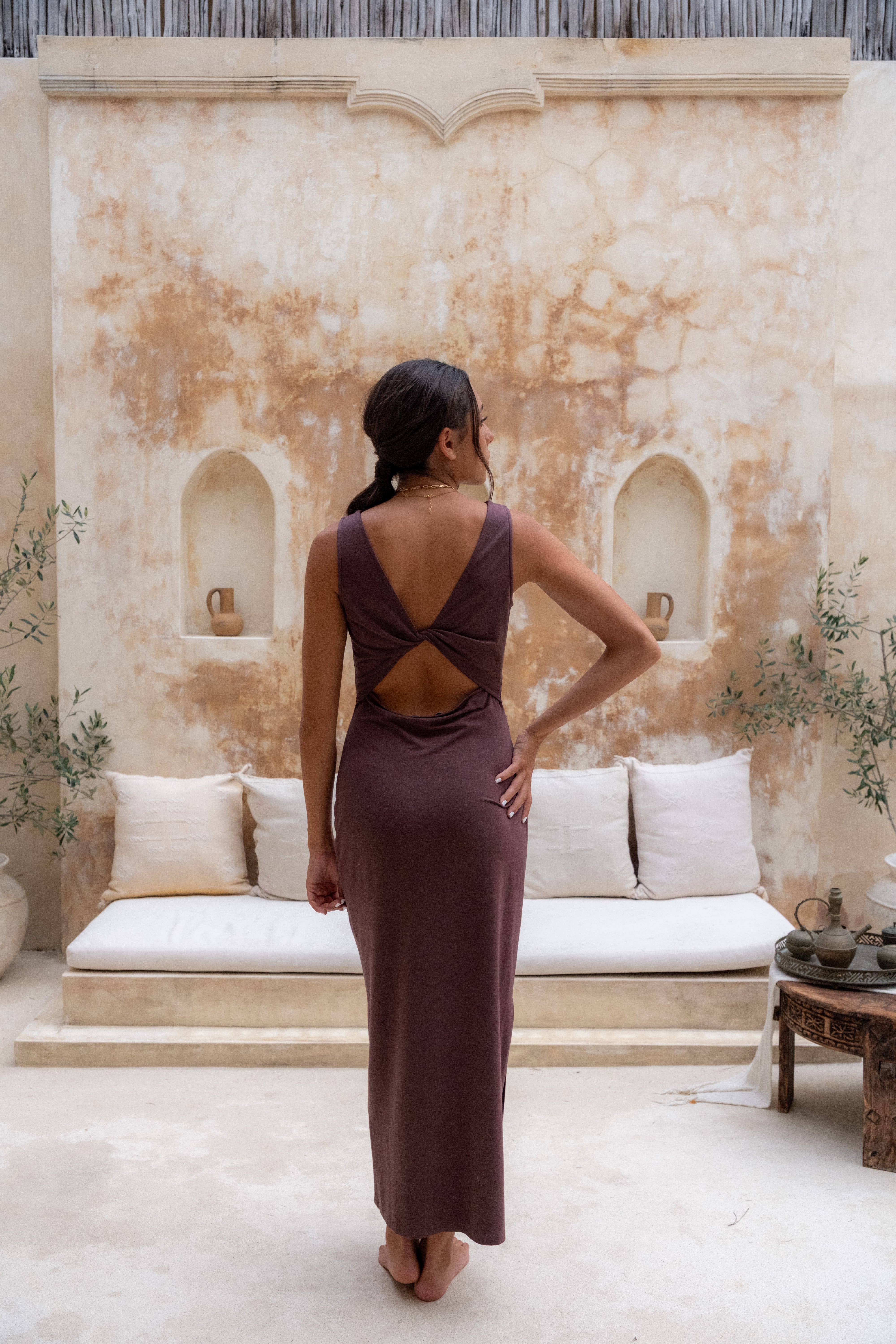 Aria Dress Mocha – Lost & Fray