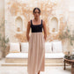 Chloe Dress Black/Tan