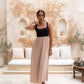 Chloe Dress Black/Tan