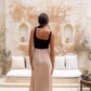 Chloe Dress Black/Tan