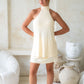 Marla Faux Romper - Butter Yellow