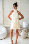 Marla Faux Romper - Butter Yellow
