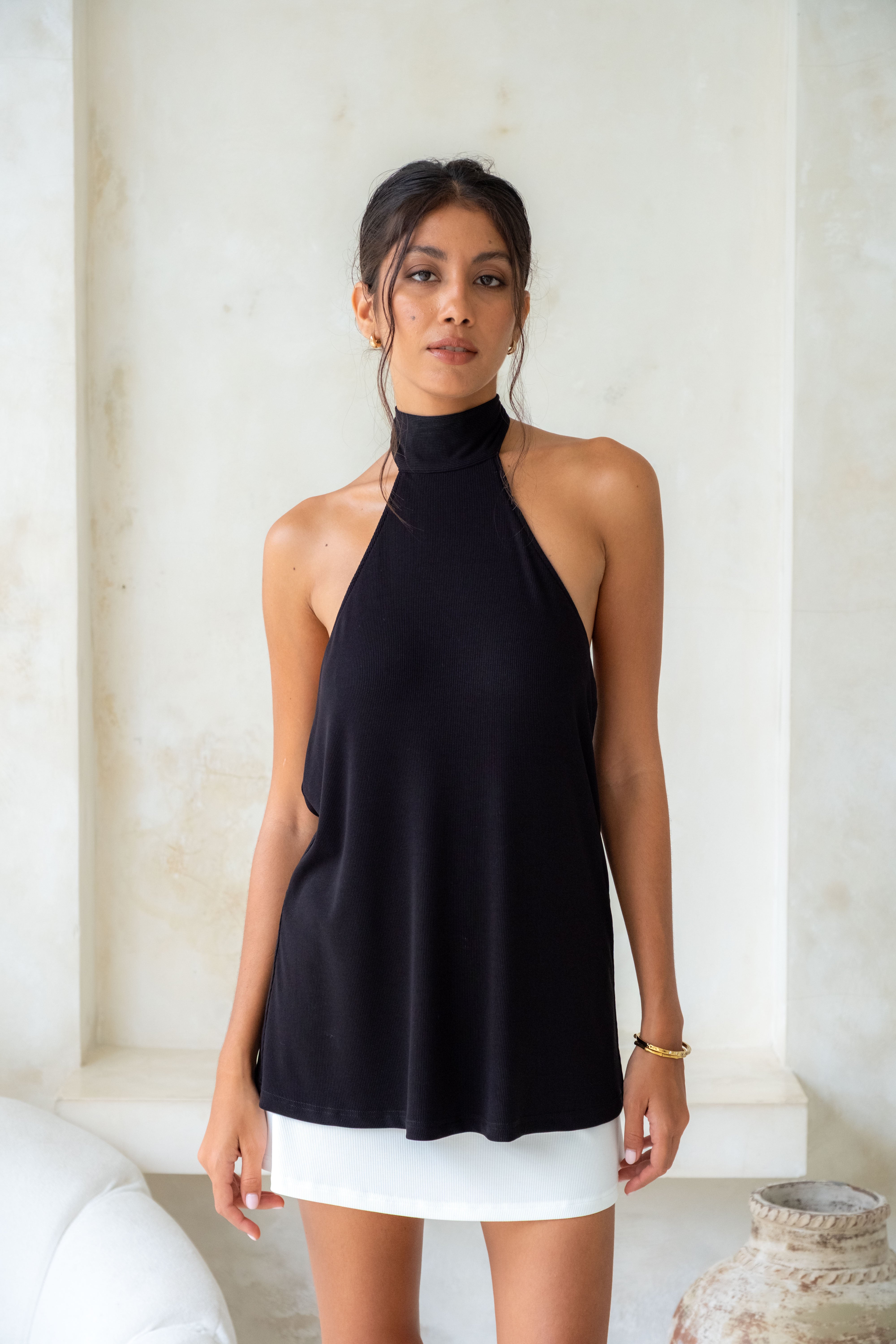 Marla Faux Romper - Black – Lost & Fray