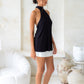 Marla Faux Romper - Black