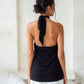 Marla Faux Romper - Black