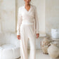 Indah Trousers - Cloud White (Knit)