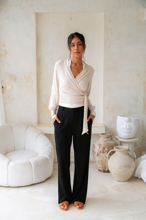 Indah Trousers - Black (Cloud Knit)