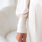 Shiloh Wrap Sweater - Cloud White Knit