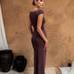 Lina Dress -2.0 Mocha (Padded)