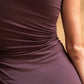 Lina Dress -2.0 Mocha (Padded)