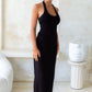 Hailey (Padded) Halter Top - Black