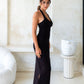 Hailey (Padded) Halter Top - Black